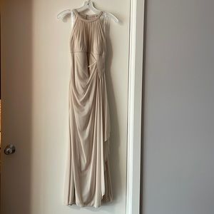 Prom dress champagne color size 2